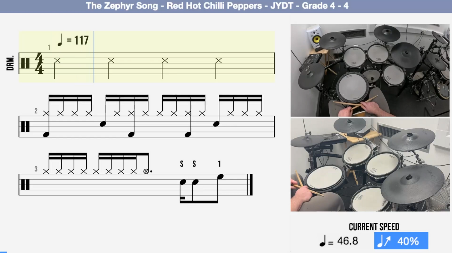 The Zephyr Song - Red Hot Chilli Peppers - JYDT - Grade 4 - Full Song Tutorial