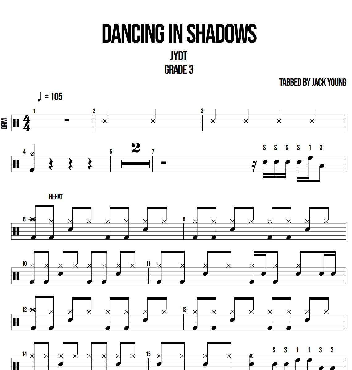 Jack Young Drums Teacher - Original Songs For Teaching