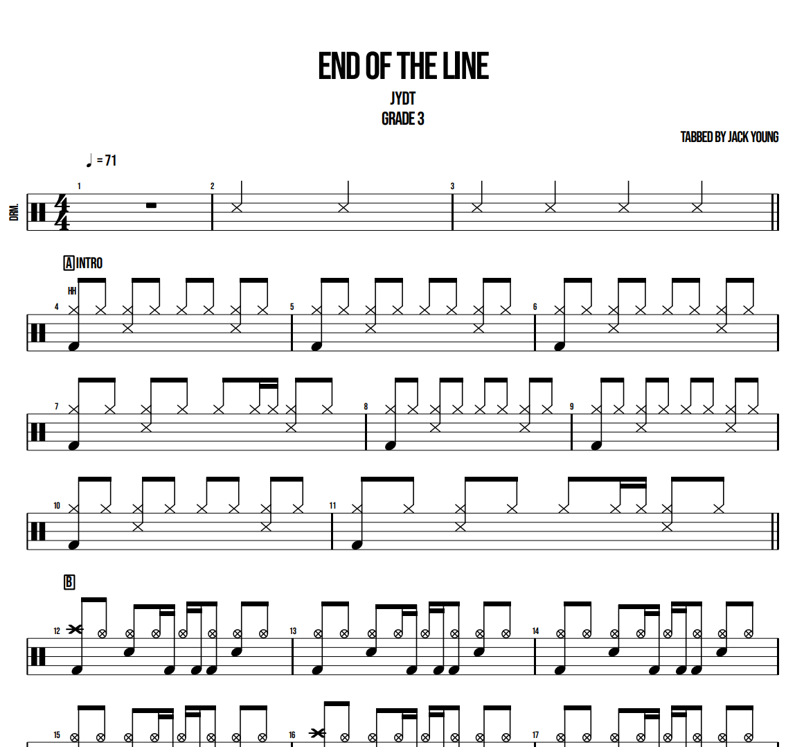 Jack Young Drums Teacher - Original Songs For Teaching