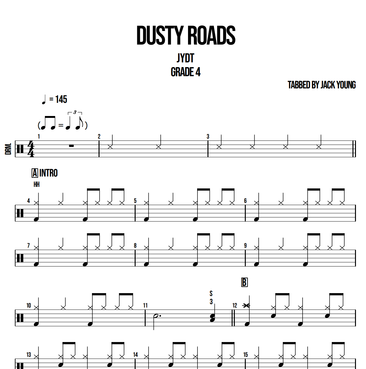 Jack Young Drums Teacher - Original Songs For Teaching