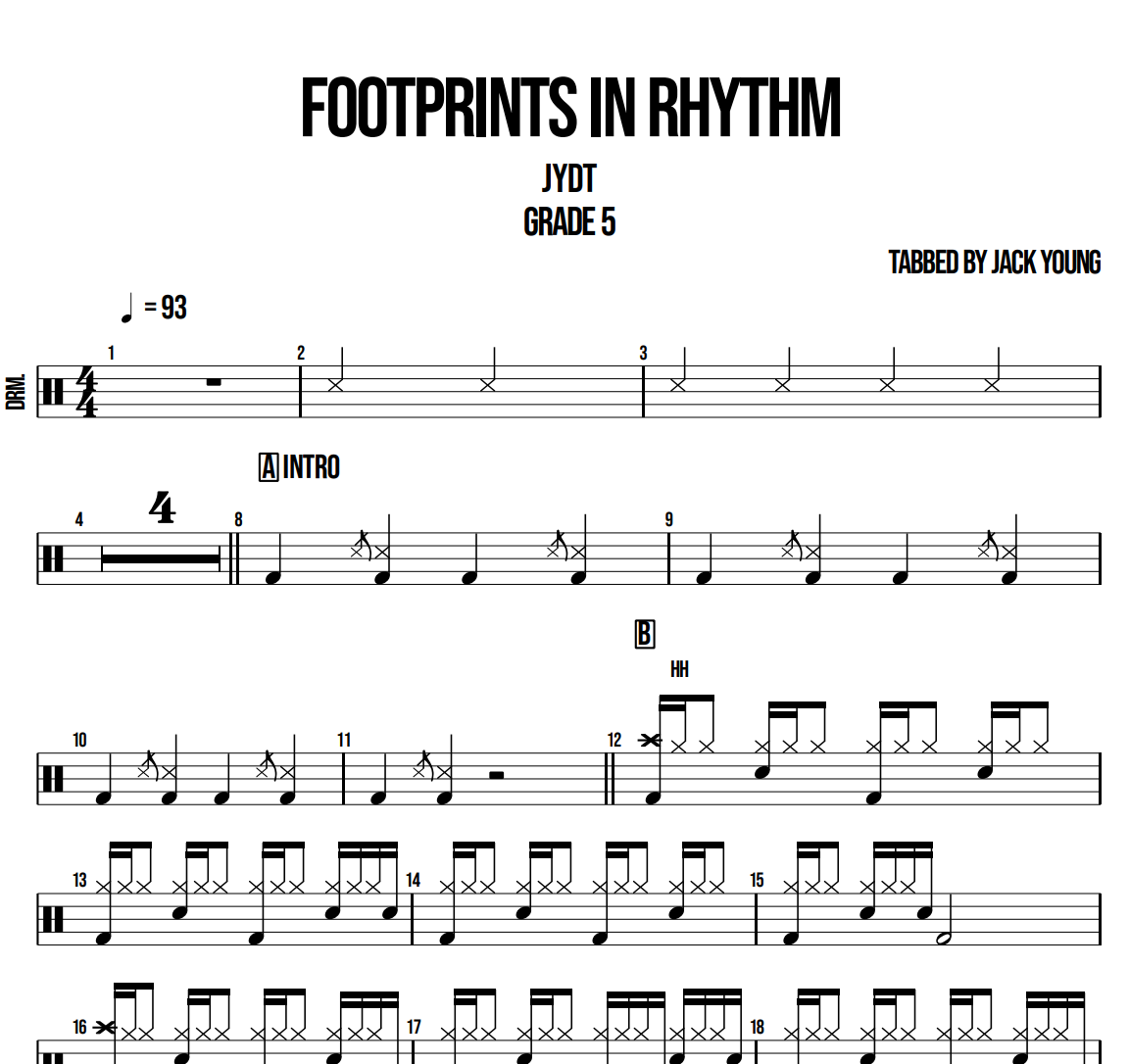Jack Young Drums Teacher - Original Songs For Teaching