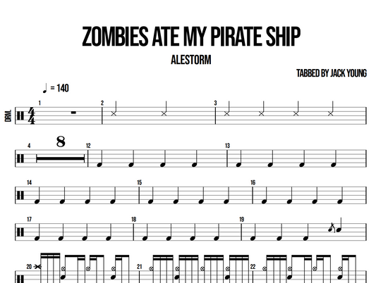 Zombies Ate My Pirate Ship - Alestorm