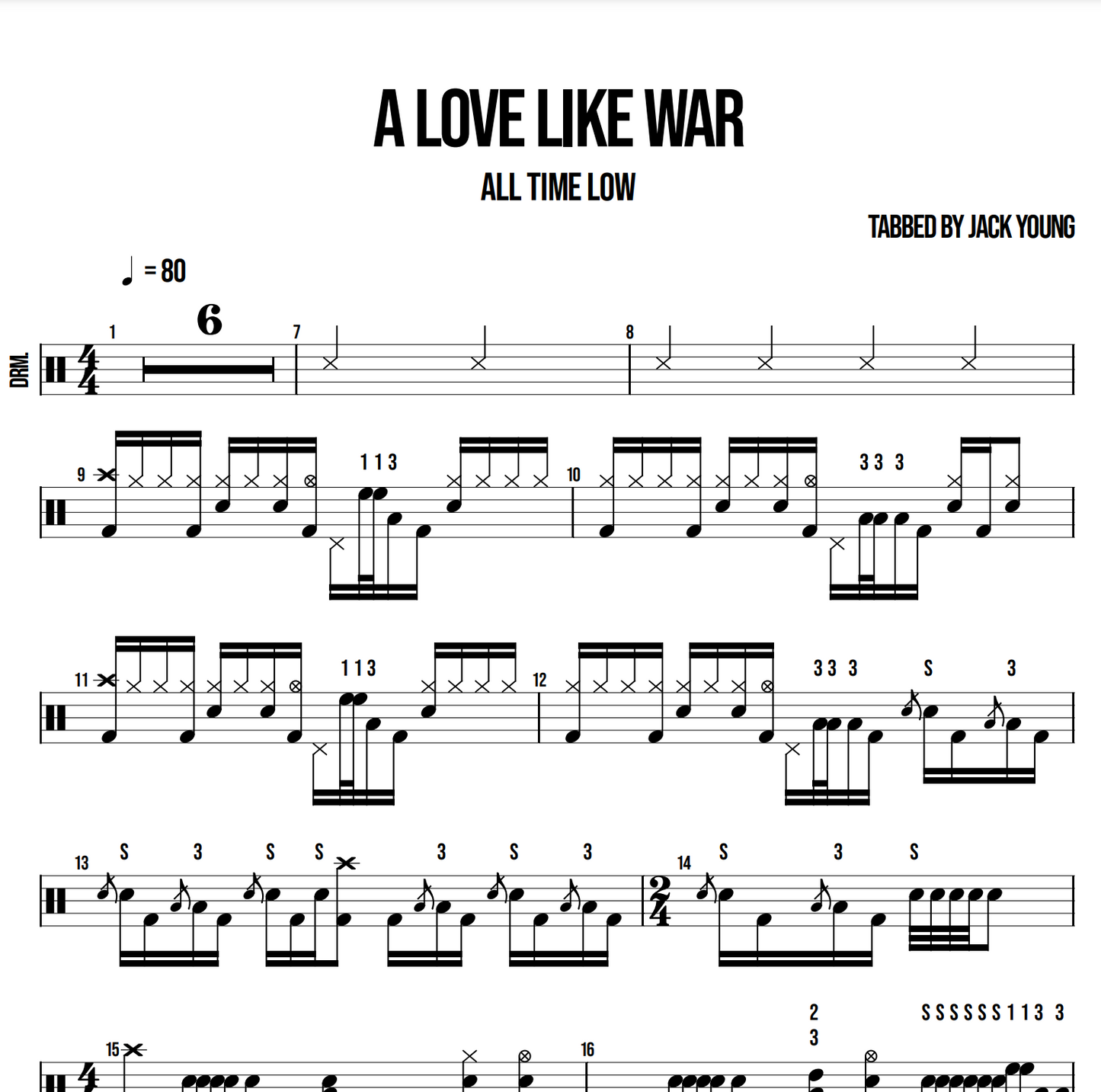 A Love Like War - All Time Low