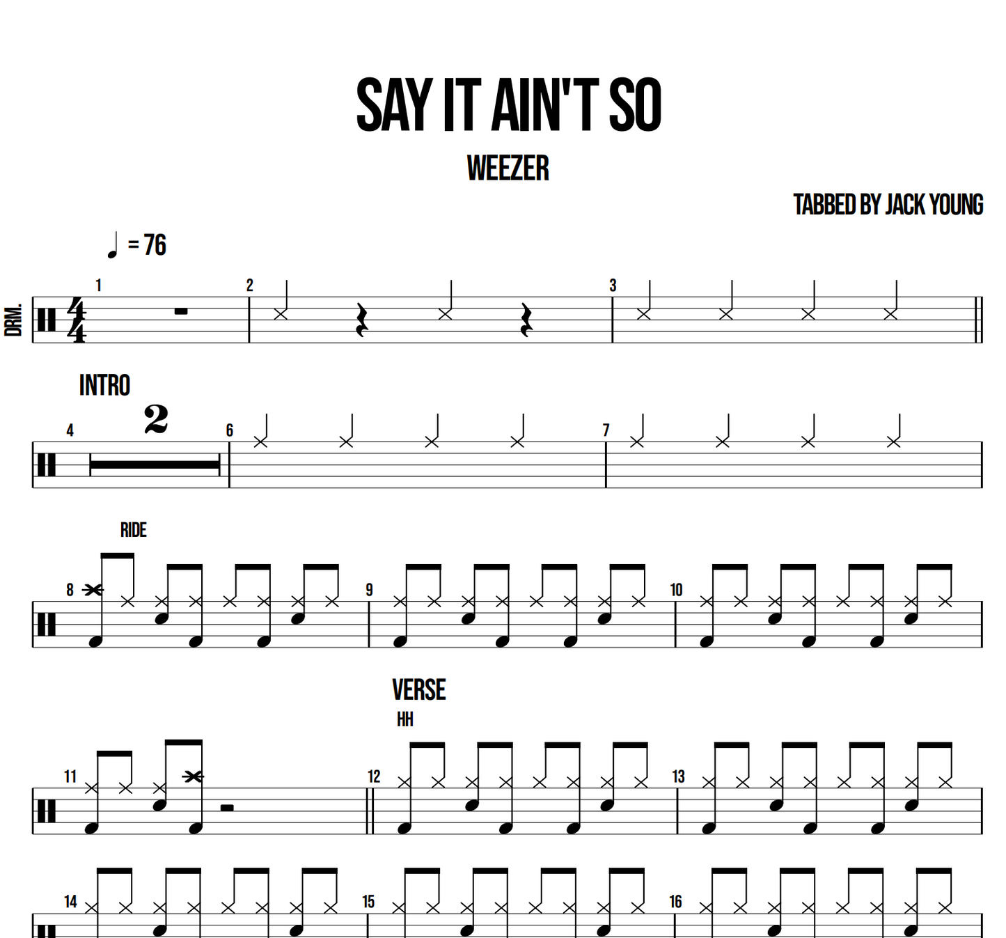 Say It Ain't So - Weezer