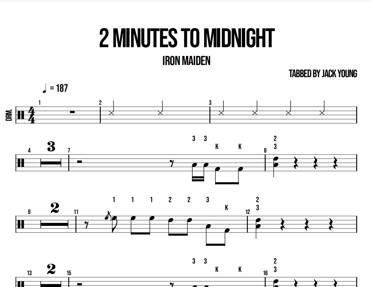 2 Minutes To Midnight - Iron Maiden