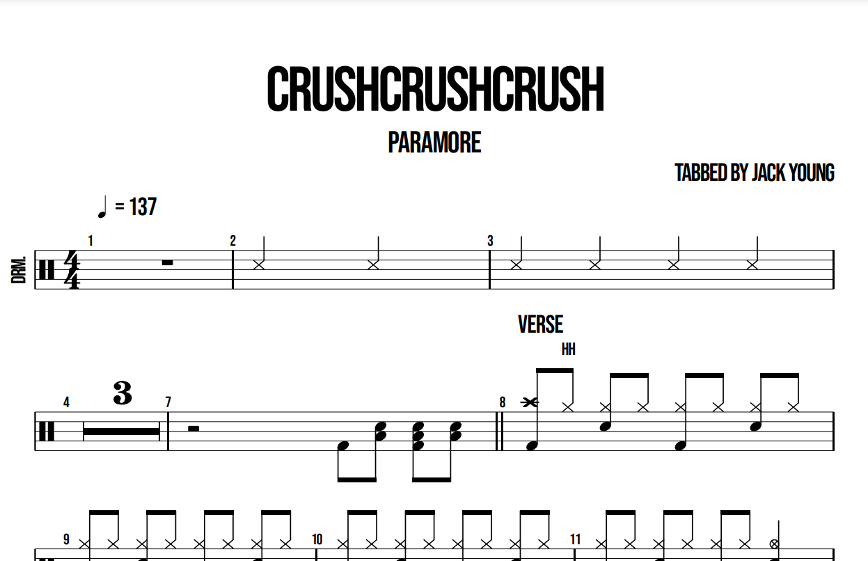 Crushcrushcrush - Paramore