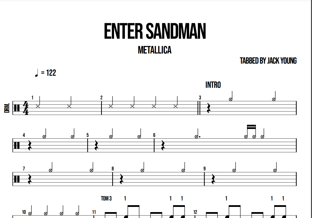 Enter Sandman - Metallica