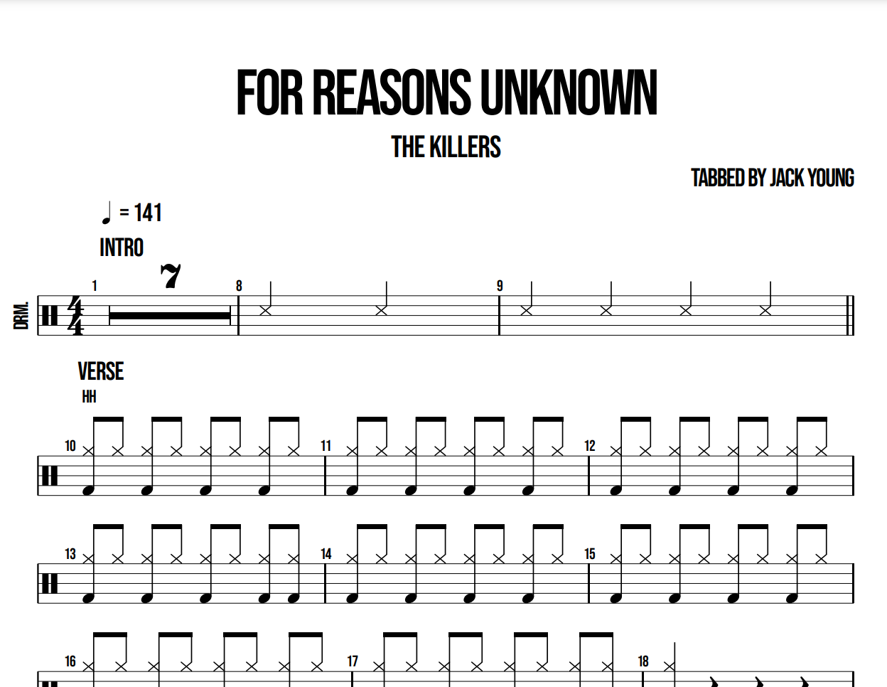 For Reasons Unknown - The Killers