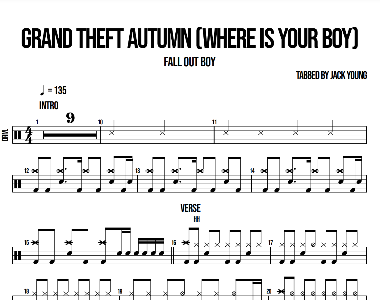 Grand Theft Autumn (Where Is Your Boy) - Fall Out Boy