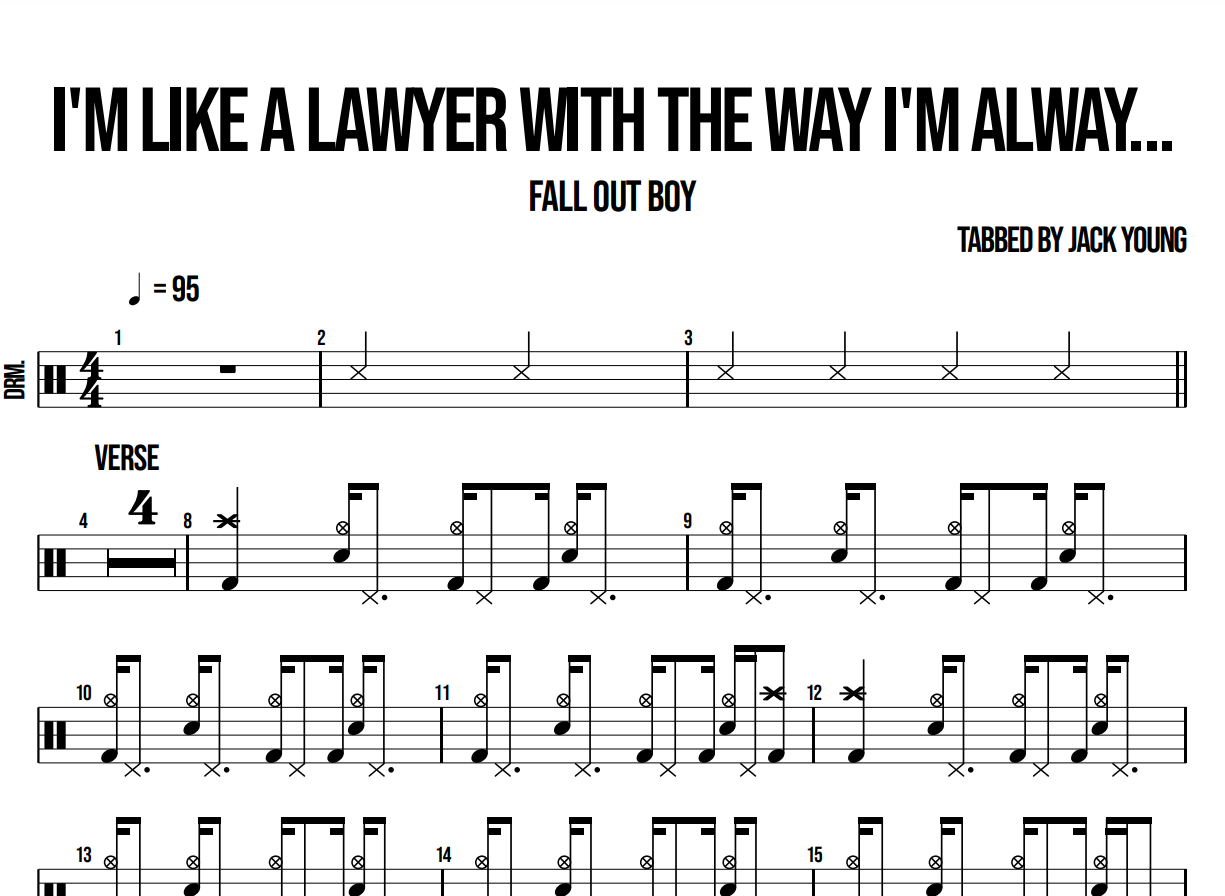 I'm Like A Lawyer With The Way I_M Always Trying To Get You Off (Me & You) - Fall Out Boy