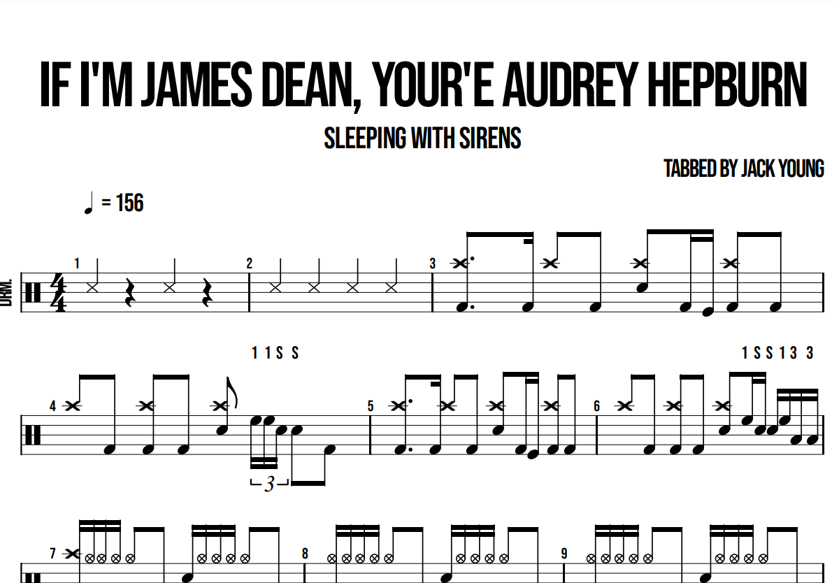 If I'm James Dean, Your'e Audrey Hepburn - Sleeping With Sirens