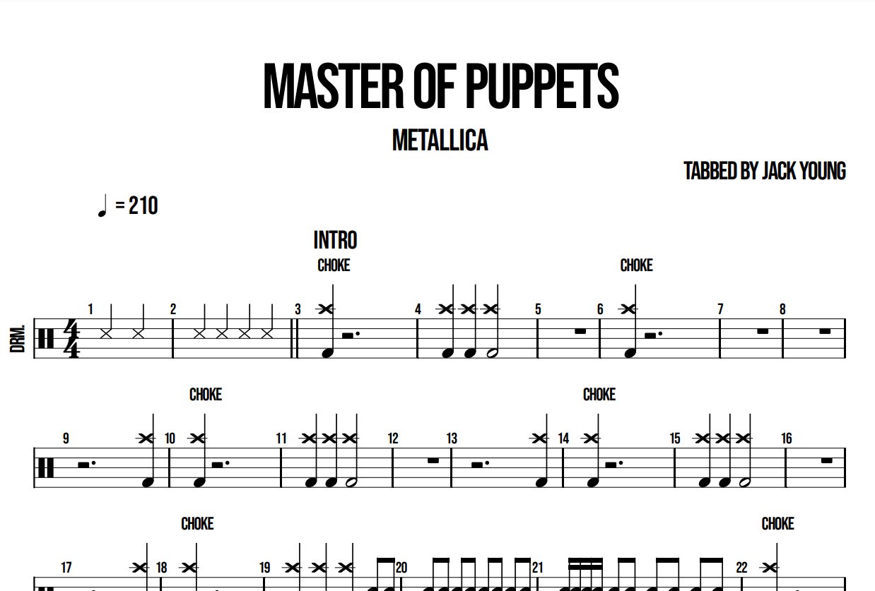 Master Of Puppets - Metallica