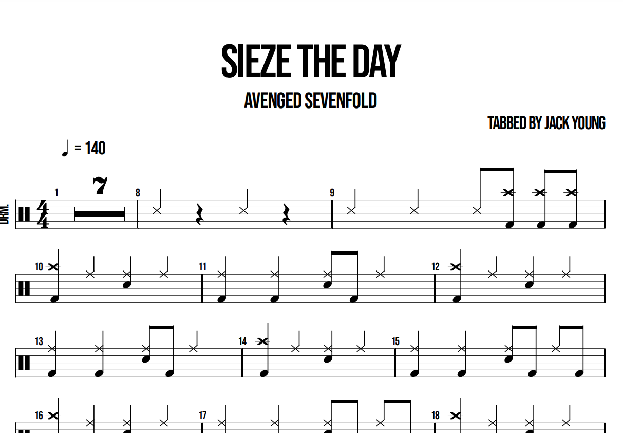 Sieze The Day - Avenged Sevenfold