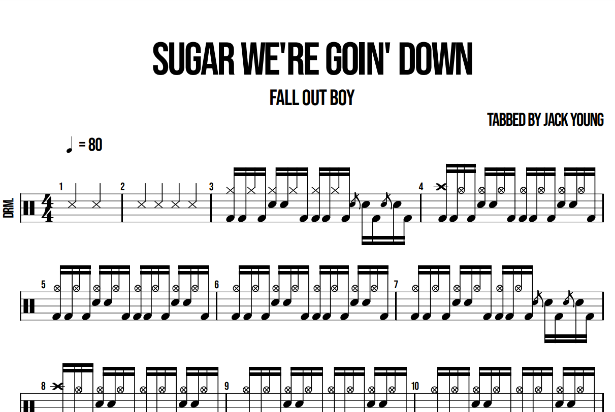 Sugar We're Goin' Down - Fall Out Boy