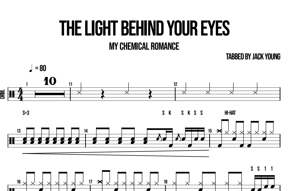 The Light Behind Your Eyes - My Chemical Romance