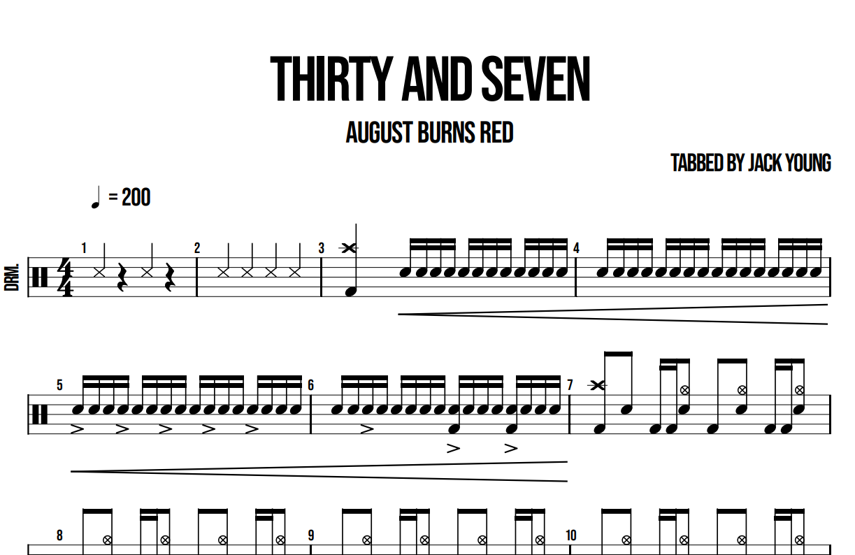 Thirty And Seven - August Burns Red